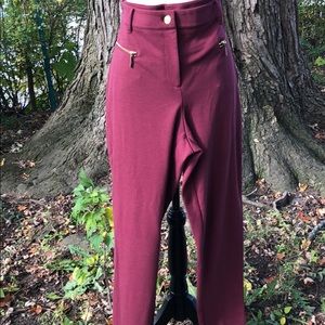 Michael Kors Burgundy Knit Pants Size 16W